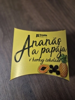 Ananás a papája v horkej čokoláde 150g
