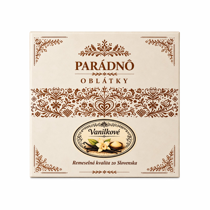 Oblátky vanilkové Parádnô